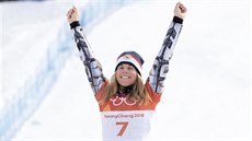 ZLATO. eská snowboardistka Ester Ledecká zvítzila v olympijském paralelním...