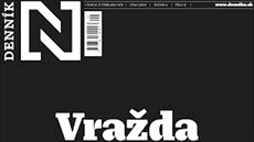 Titulní strana slovenského Denníku N (27. února 2018)