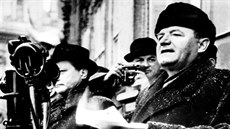 Klement Gottwald při Vítězném únoru 1948
