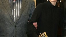 Re�is�r Milo� Forman a here�ka Natalie Portmanov� na �esk� premi��e Formanova filmu Goyovy p��zraky, kter� se uskute�nila 31. ledna v Praze. Vzadu stoj� autor hudby Varhan Orchestrovi� Bauer.