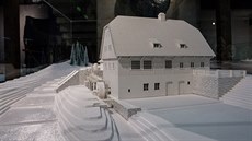 Model mlýnu v expozici sýpky v Rokytnici v Orlických horách