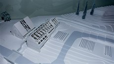 Model hamru v expozici sýpky v Rokytnici v Orlických horách