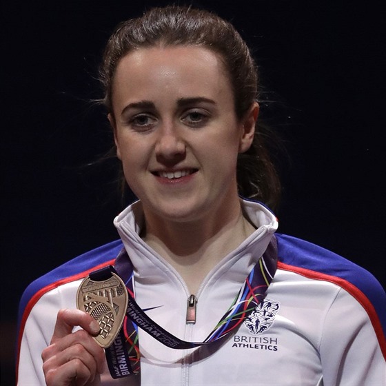 Atletka Laura Muirová získala v Birminghamu na halovém světovém šampionátu...