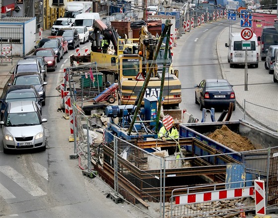 Rekonstrukce v brnnské ulici Kolit.