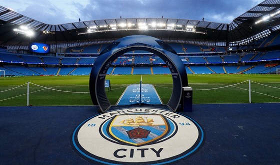 Etihad stadium připraven na odvetu osmifinále Ligy mistrů Manchester City vs FC...