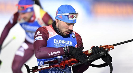 Ruský biatlonista Anton ipulin ovládl sprint v Kontiolahti.