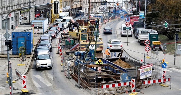 K rekonstrukním pracím v brnnském centru na Koliti, které mají skonit letos...