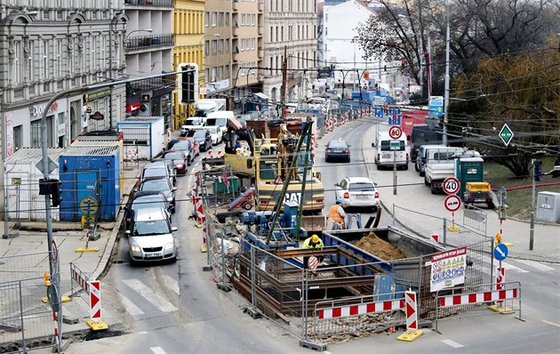 K rekonstrukním pracím v brnnském centru na Koliti, které mají skonit letos...