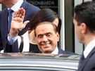 Lídr italské strany Vzhru, Itálie Silvio Berlusconi v Milán (20. února 2018)