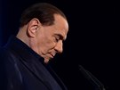 Lídr italské strany Vzhru, Itálie Silvio Berlusconi na pedvolebním mítinku v...