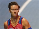 Pavel Maslák (druhý zleva) v rozběhu na 400 metrů na halovém mistrovství světa...