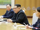 Severokorejský vdce Kim ong-un pijal delegaci z Jiní Koreje (5. bezna...