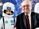 Prvn a jedin eskoslovensk kosmonaut Vladimr Remek v brnnsk hvzdrn...