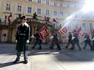 Vojci hradn stre pinej zstavy na slavnostn inauguraci prezidenta...