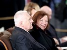 Václav Klaus s manelkou Livií na slavnostní inauguraci prezidenta Miloe...