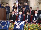 Slavnostní inaugurace prezidenta Miloe Zemana ve Vladislavském sále Praského...