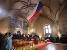 Slavnostní inaugurace prezidenta Miloe Zemana ve Vladislavském sále Praského...