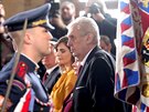 Prezident Milo Zeman na slavnostní inauguraci ve Vladislavském sále Praského...