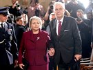 Prezident Miloš Zeman s manželkou Ivanou na slavnostní inauguraci ve...