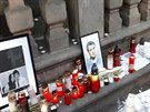 Ostravané zapalují svíky za zavradného slovenského novináe