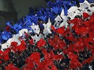 TRIKOLÓRA. Fanouci paíského St. Germain ped odvetným utkáním osmifinále...