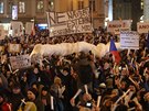 Praha, 5.3. 2018, demonstrace za odvolání Zdeka Ondráka, Zdenk Ondráek,...