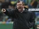 Plzeský trenér Pavel Vrba bhem osmifinále Evropské na Sportingu Lisabon.