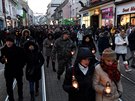 Pietní pochod za zavradné Jána Kuciaka a jeho snoubenku Martinu. (1. bezna...