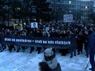 Památku Jána Kuciaka v Bratislav uctilo 20 tisíc lidí
