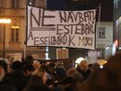 Lid na praskm Vclavskm nmst demonstrovali za odvoln Zdeka Ondrka....