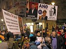 Oban Ostravy demonstrovali za odvoln Zdeka Ondrka i proti Andreji...