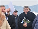 Premiér Andrej Babi na návtv u obce Vlachovice na Zlínsku, kde má vzniknout...