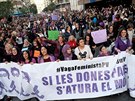 Protesty ve Valencii (8.3.2018)