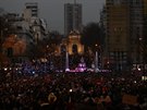 Jedna z nejvtích demonstrací proti nerovným platm a proti násilí na enách...