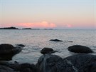 Západ slunce na finském ostrov SuperShe