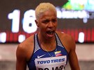 Radost Yulimar Rojasové z Venezuely po finále trojskoku. Patí jí svtové zlato.