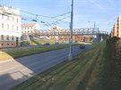 Druh� varianta, jak by l�vka pro p�� nad Rokycanskou t��dou v Plzni mohla...
