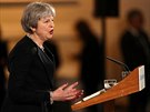Britská premiérka Theresa Mayová pedstavuje svou vizi brexitu. (2. bezna 2018)