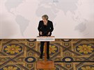 Britská premiérka Theresa Mayová pedstavuje svou vizi brexitu. (2. bezna 2018)