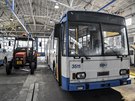 Trolejbus 15Tr, který v sobotu naposledy vyjede do ulic Ostravy.