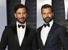 Jwan Yosef a Ricky Martin na party Vanity Fair po Ocarech (Los Angeles, 4....