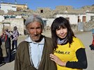 Nela Boudová s himálajským staekem Tsetenem Mindurem, kterého adoptovala na...