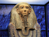 Egyptsk mumie z vstavy Mumie v esku na praskm Vstaviti.