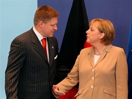 Robert Fico a Angela Merkelová