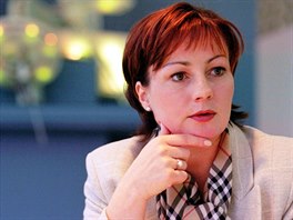 Ivana Zemanová na snímku v roce 2001, kdy pracovala pro ministerstvo kultury....