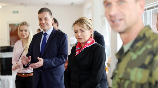 Pražského Army testu se zúčastnila i pražská primátorka Adriana Krnáčová (ANO). (7. března 2018)