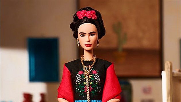 Výrobce hraček Mattel věnoval také jednu z nových panenek mexické malířce Fridě Kahlo (1907-1954)