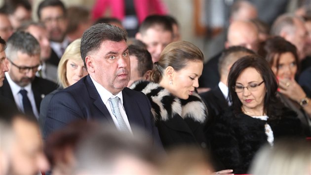 Martin Nejedlý na slavnostní inauguraci prezidenta Miloše Zemana ve Vladislavském sále Pražského hradu. (8. března 2018)