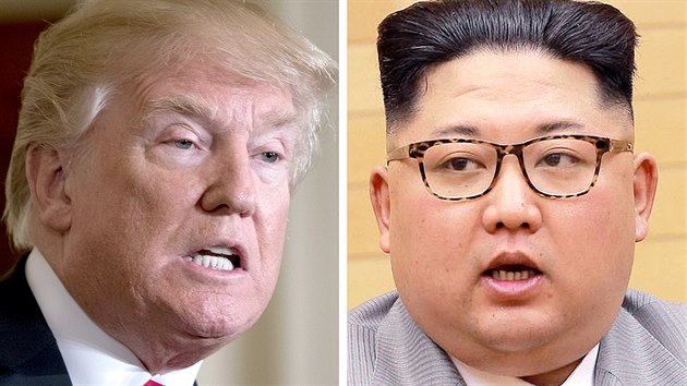 Americk prezident Donald Trump a severokorejsk vdce Kim ong-un