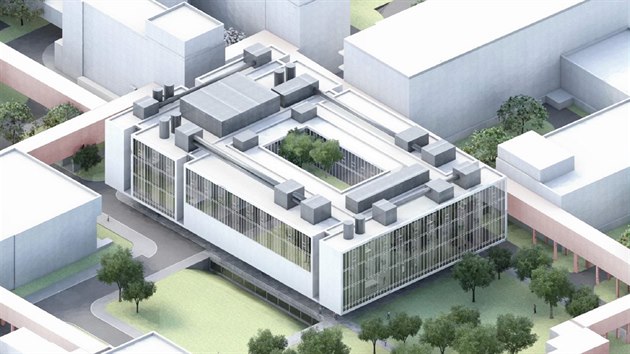 Vizualizace budovy centrlnch operanch sl za zhruba 750 milion korun.